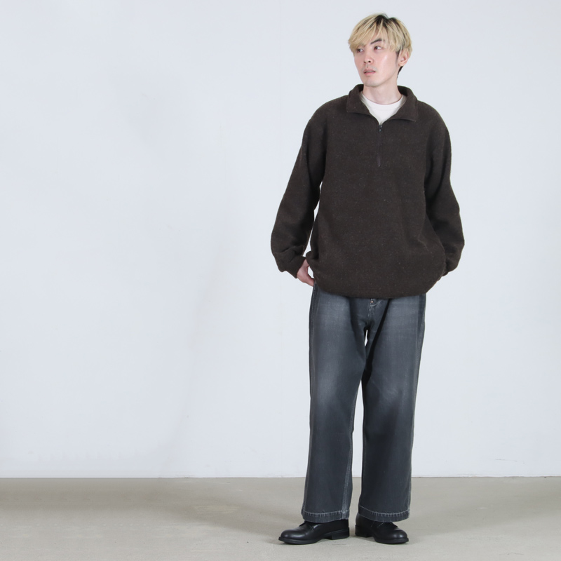 A VONTADE(ア ボンタージ) Wool Pile Half Zip Jacket