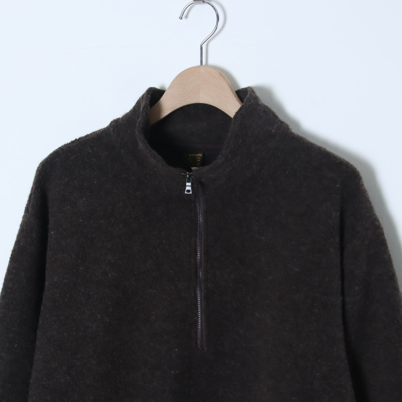 A VONTADE(ア ボンタージ) Wool Pile Half Zip Jacket