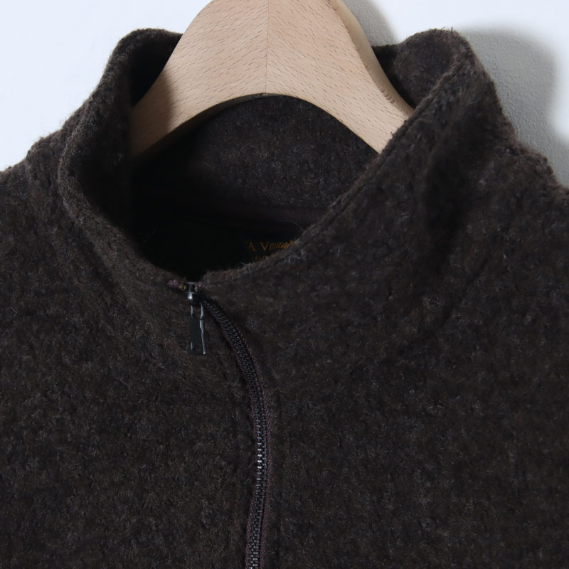 A VONTADE(ア ボンタージ) Wool Pile Half Zip Jacket