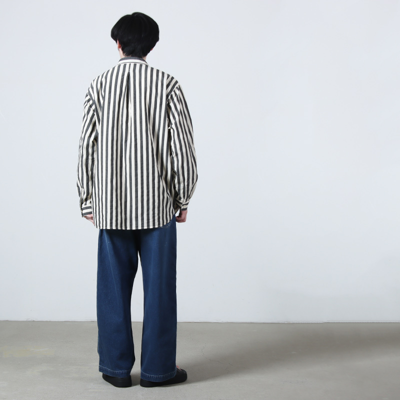 A VONTADE(�� �ܥ󥿡���) Gardener Apron Shirts LS OG Cotton/Linen Hard Twist Weaher