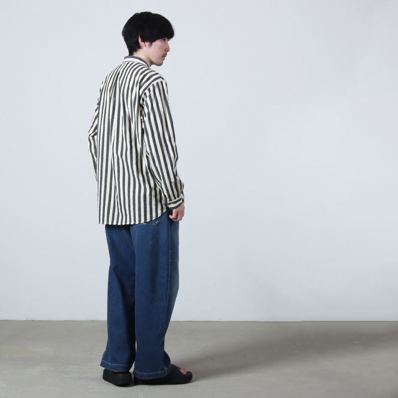 A VONTADE(�� �ܥ󥿡���) Gardener Apron Shirts LS OG Cotton/Linen Hard Twist Weaher