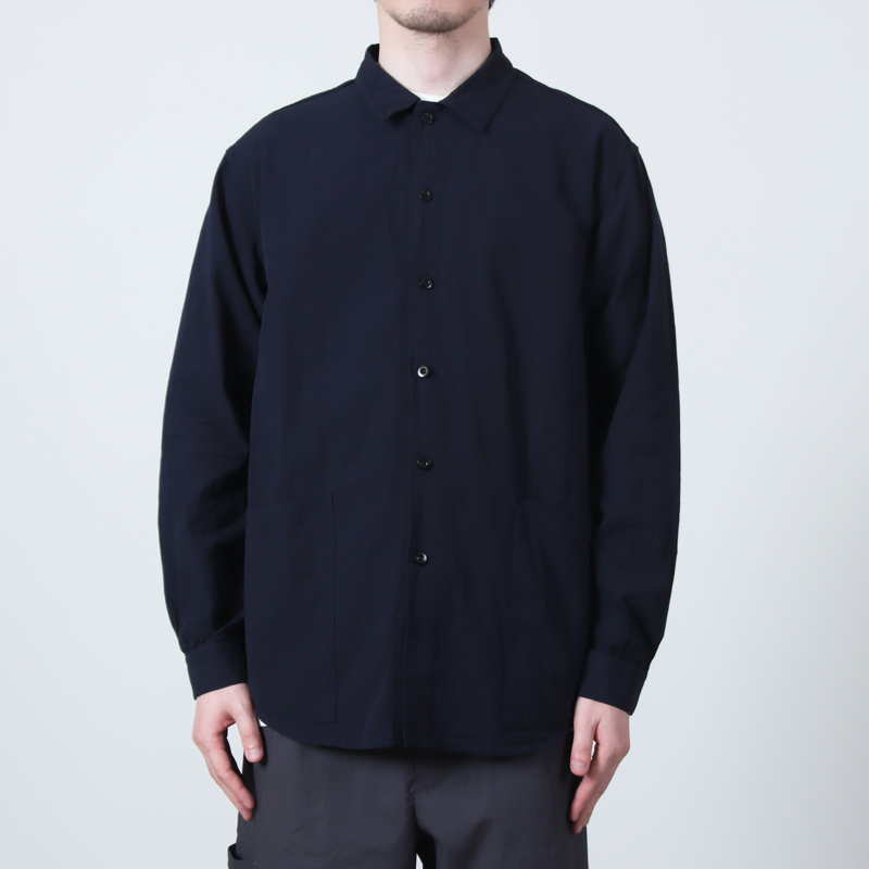 A VONTADE(�� �ܥ󥿡���) Gardener Apron Shirts LS OG Cotton/Linen Hard Twist Weaher