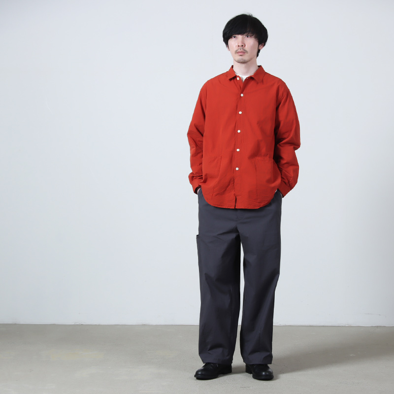 A VONTADE(�� �ܥ󥿡���) Gardener Apron Shirts LS OG Cotton/Linen Hard Twist Weaher