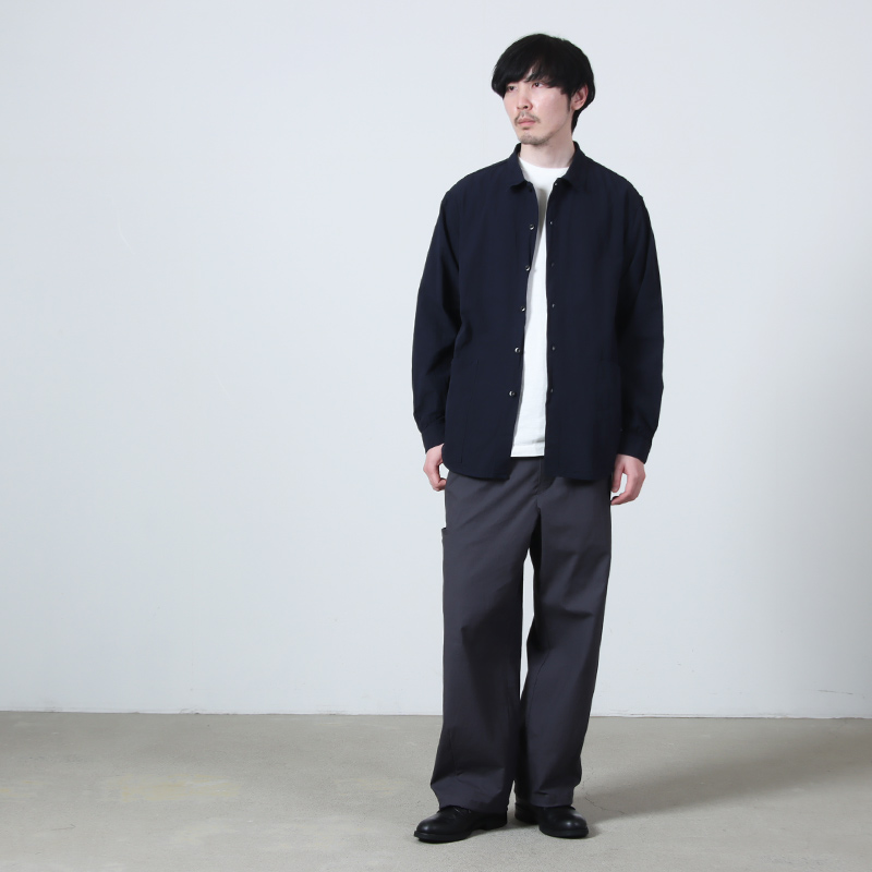 A VONTADE(�� �ܥ󥿡���) Gardener Apron Shirts LS OG Cotton/Linen Hard Twist Weaher