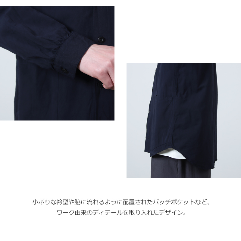 A VONTADE(�� �ܥ󥿡���) Gardener Apron Shirts LS OG Cotton/Linen Hard Twist Weaher