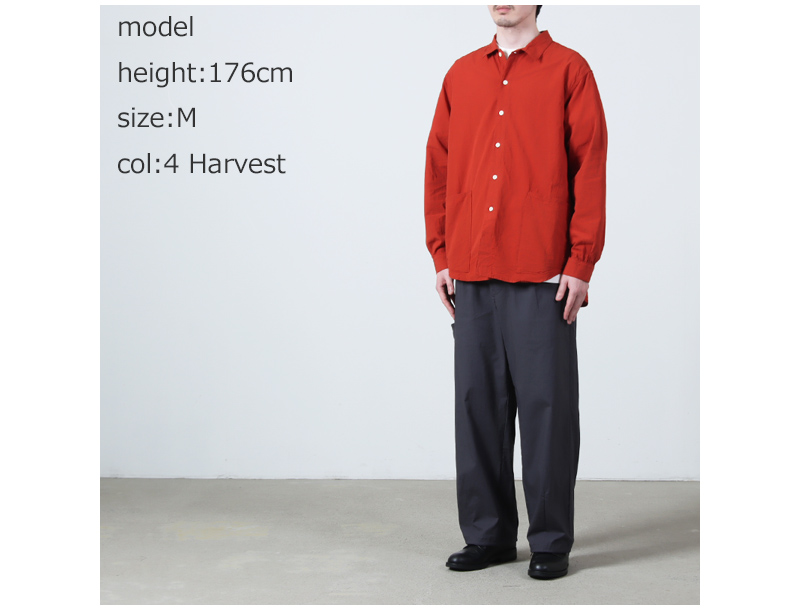 A VONTADE(�� �ܥ󥿡���) Gardener Apron Shirts LS OG Cotton/Linen Hard Twist Weaher