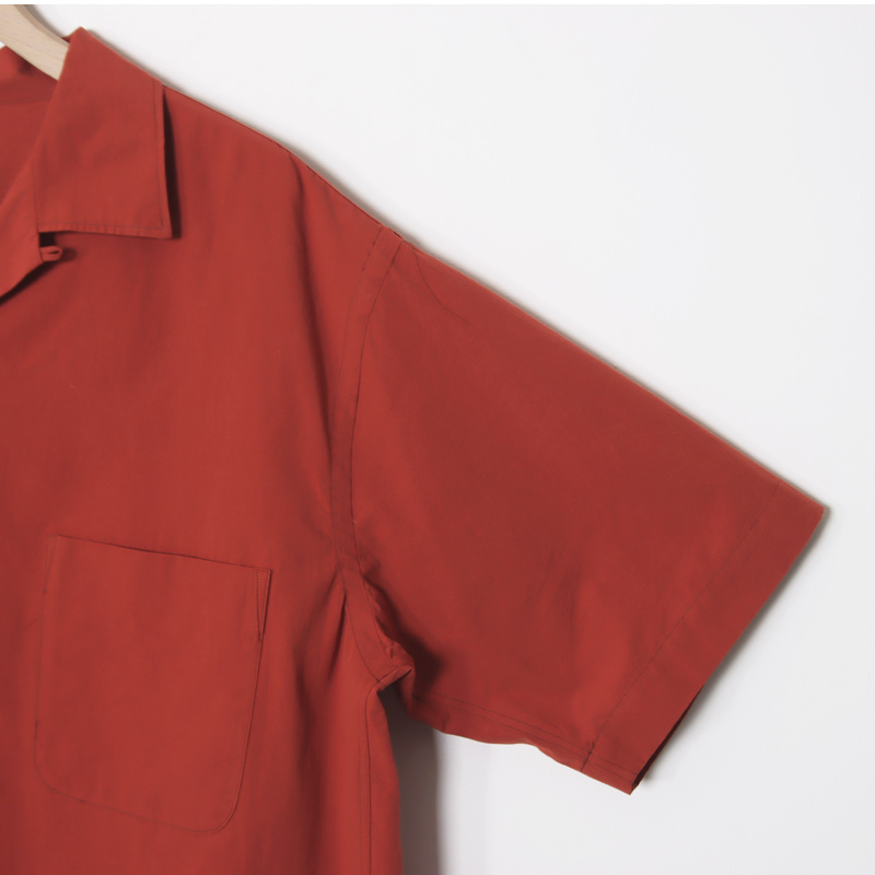 A VONTADE(�� �ܥ󥿡���) Open Collar Shirts SS Cotton/Linen Hard Twist Weaher