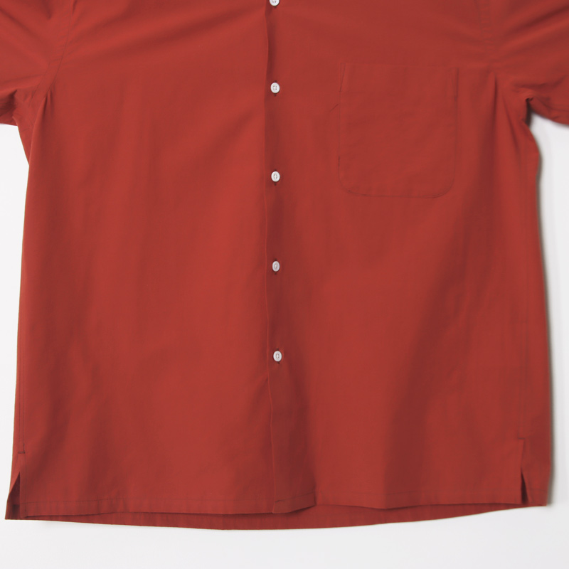 A VONTADE(�� �ܥ󥿡���) Open Collar Shirts SS Cotton/Linen Hard Twist Weaher
