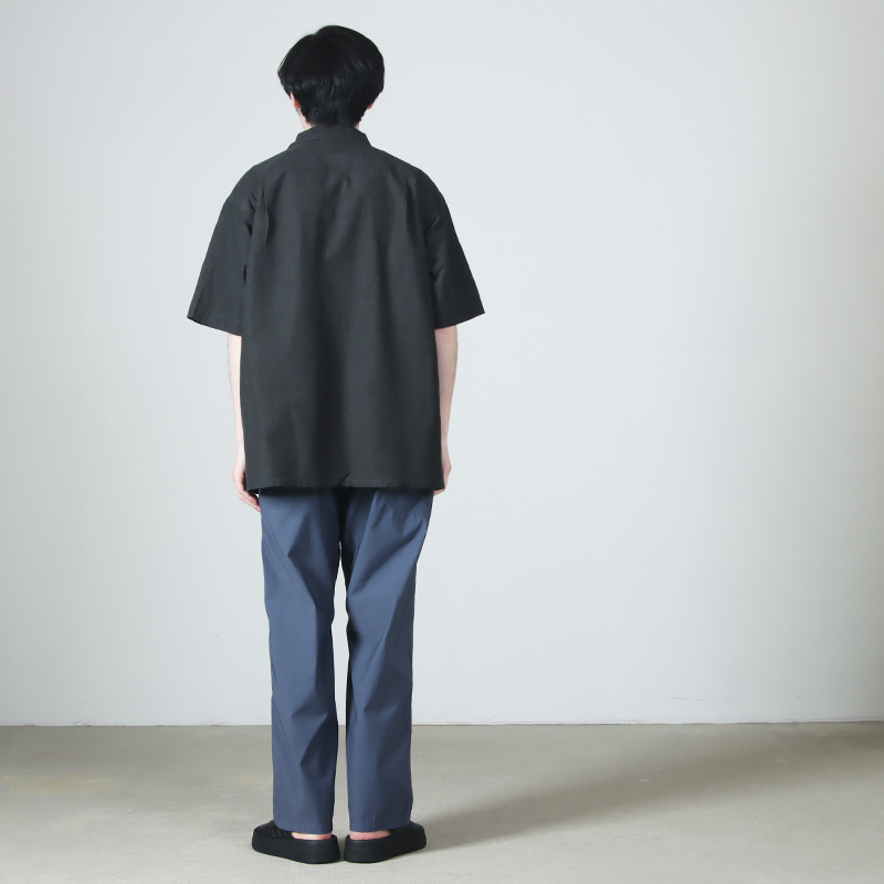 A VONTADE(�� �ܥ󥿡���) Open Collar Shirts SS Cotton/Linen Hard Twist Weaher