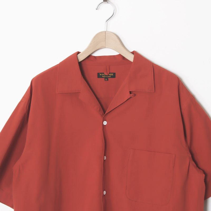 A VONTADE(�� �ܥ󥿡���) Open Collar Shirts SS Cotton/Linen Hard Twist Weaher