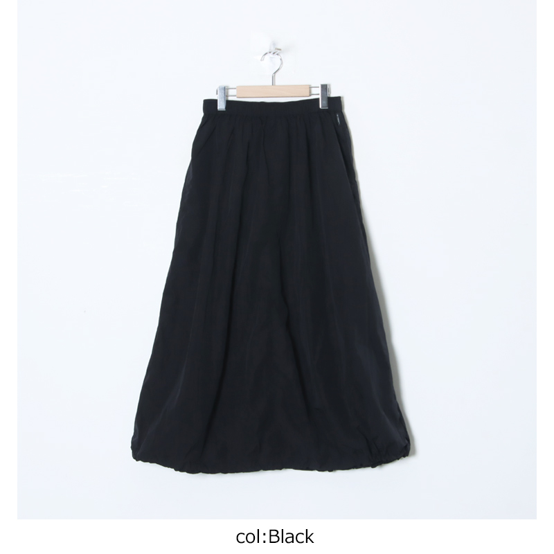 AXESQUIN() NYLON TAFFTA EASY SKIRT