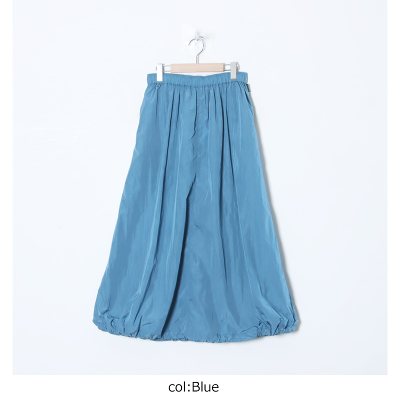 AXESQUIN() NYLON TAFFTA EASY SKIRT
