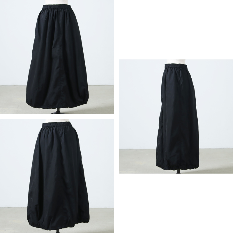 AXESQUIN() NYLON TAFFTA EASY SKIRT