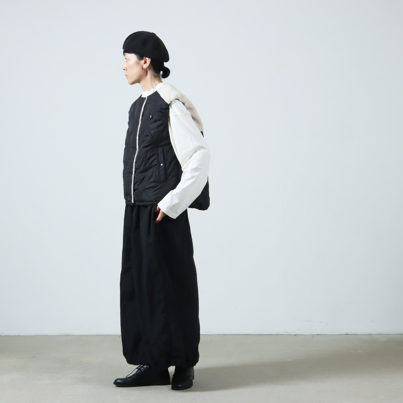 AXESQUIN() NYLON TAFFTA EASY SKIRT
