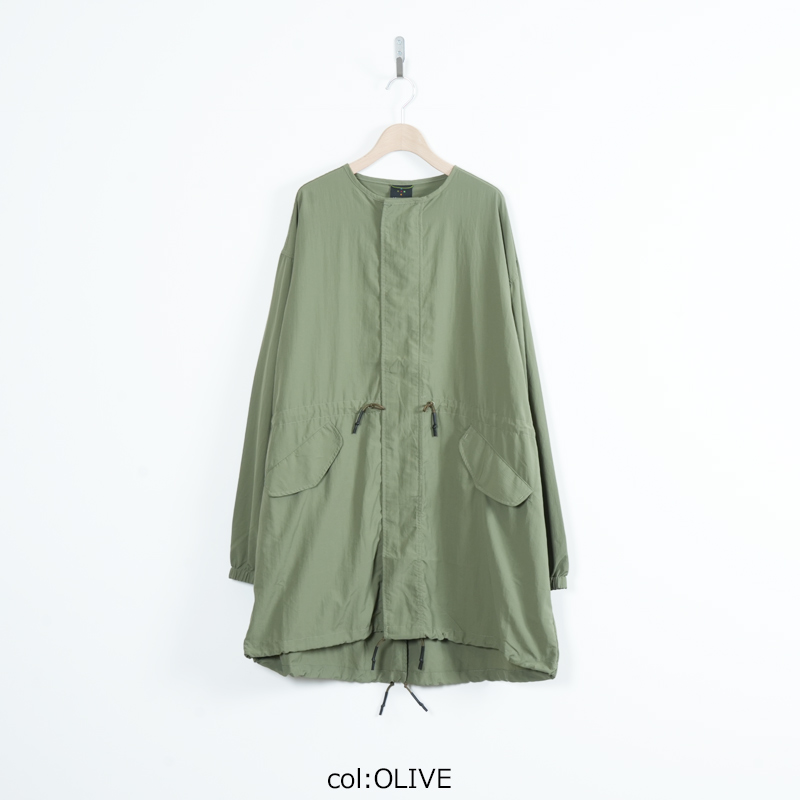 AXESQUIN(����������������) TASLAN NYLON COLLARLESS COAT