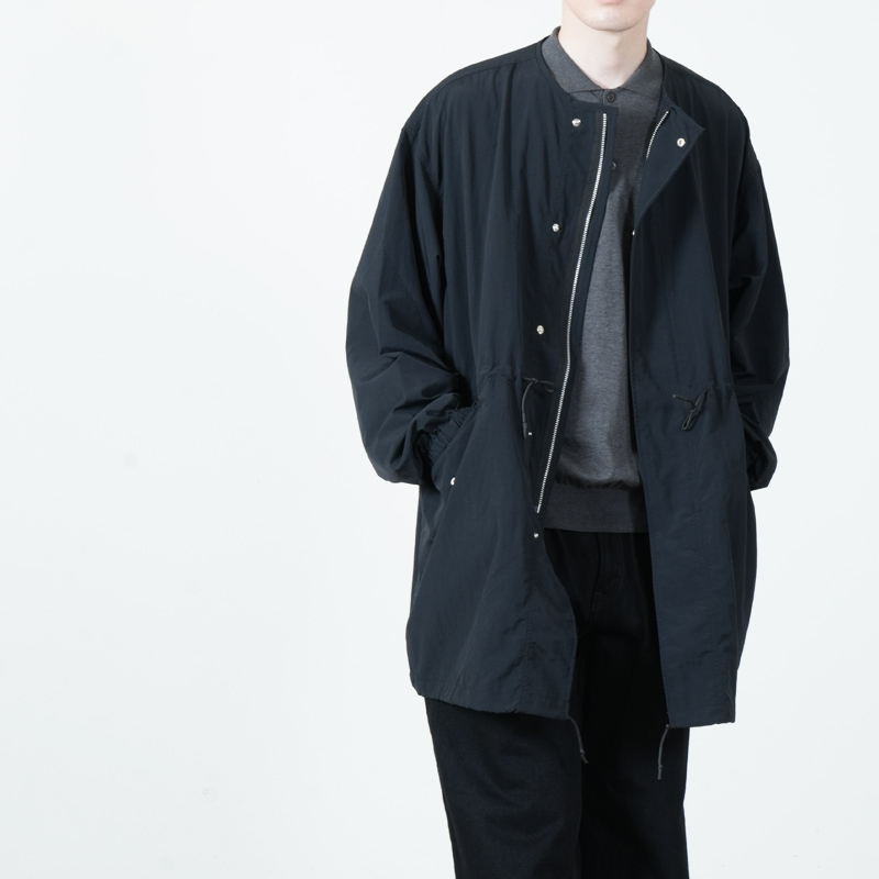 AXESQUIN(����������������) TASLAN NYLON COLLARLESS COAT