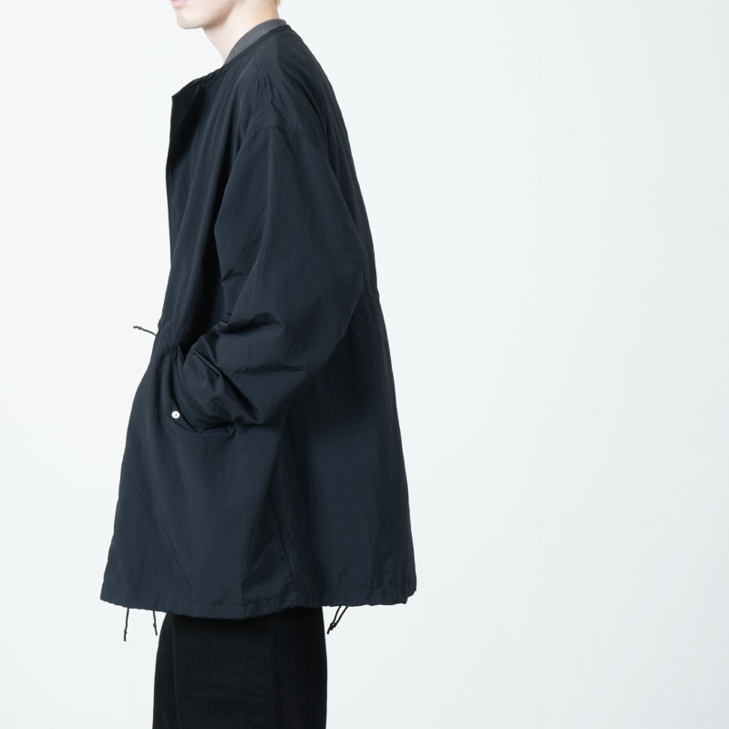 AXESQUIN(����������������) TASLAN NYLON COLLARLESS COAT
