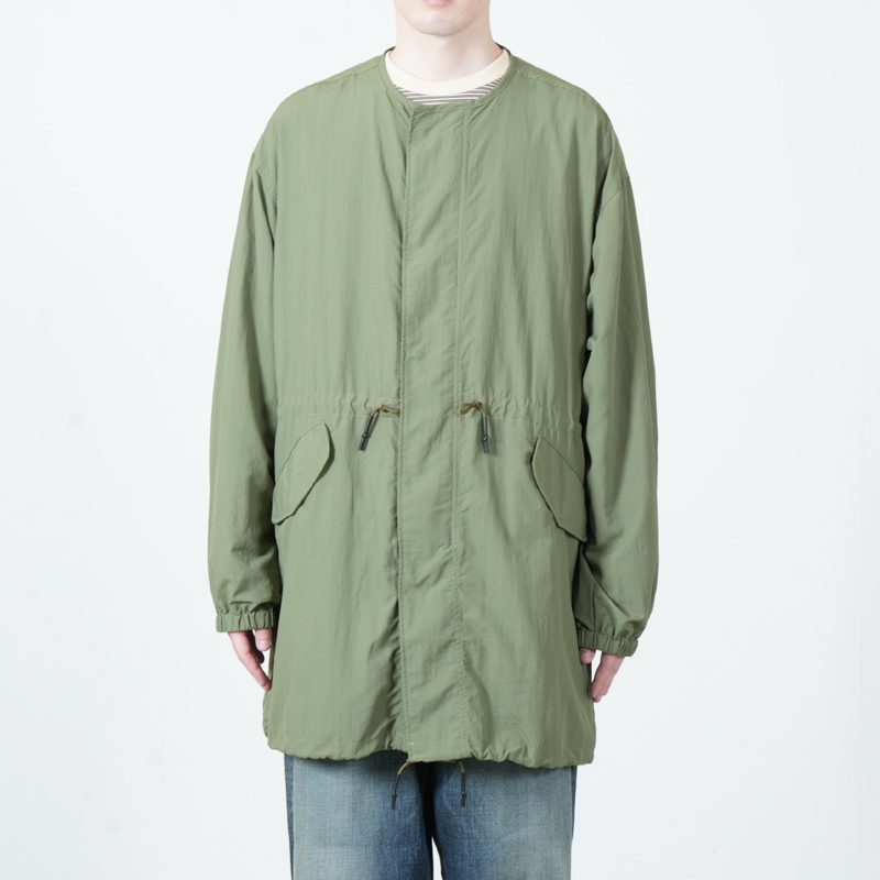 AXESQUIN(����������������) TASLAN NYLON COLLARLESS COAT