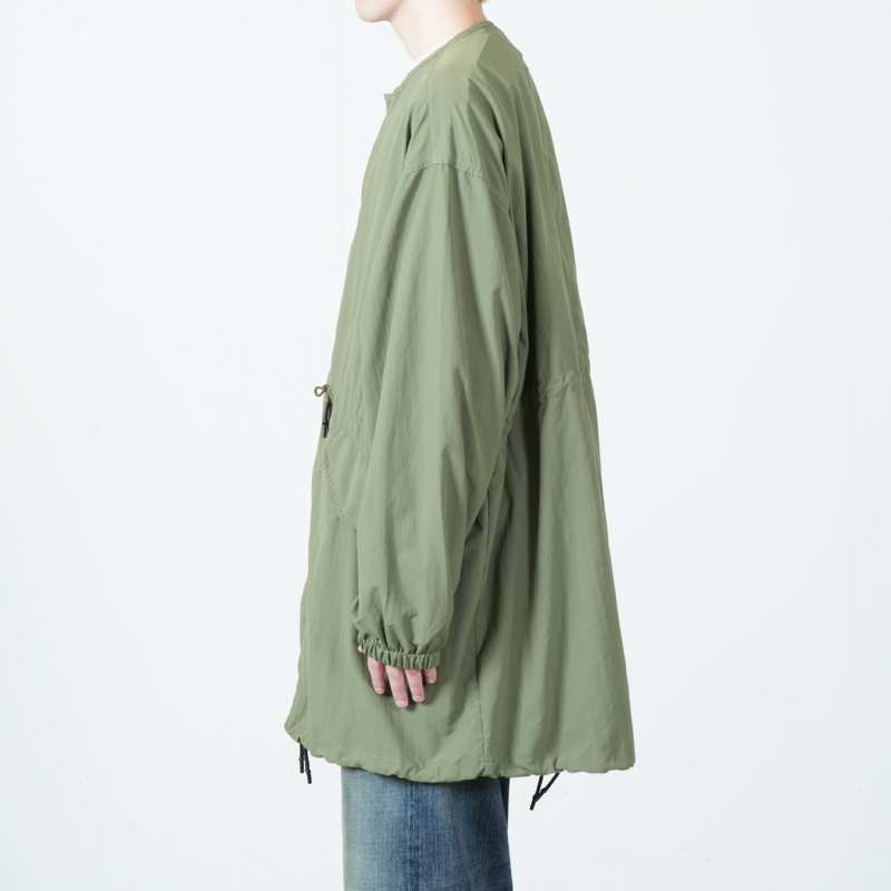 AXESQUIN(����������������) TASLAN NYLON COLLARLESS COAT
