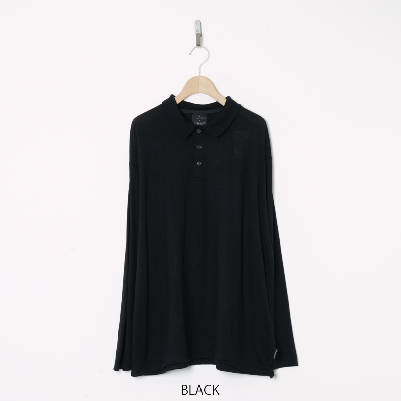 AXESQUIN(����������������) MERIO WOOL L/S POLO SHIRT