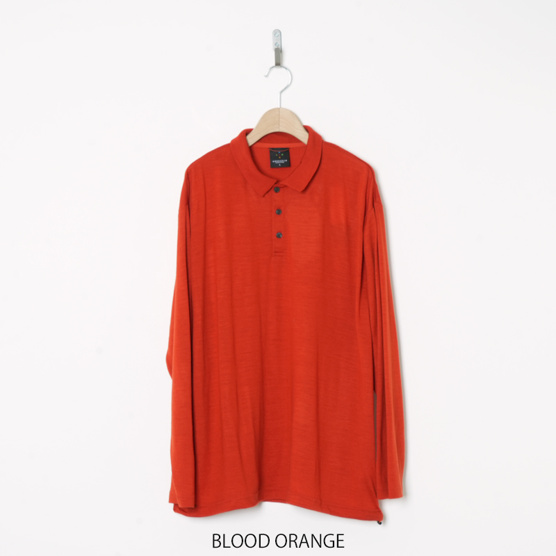 AXESQUIN(����������������) MERIO WOOL L/S POLO SHIRT