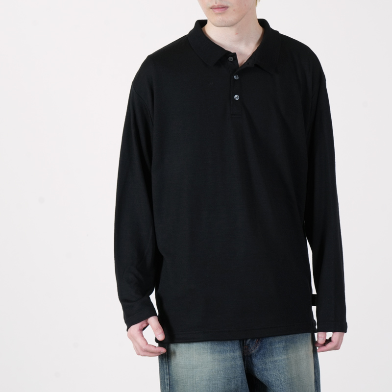 AXESQUIN(����������������) MERIO WOOL L/S POLO SHIRT