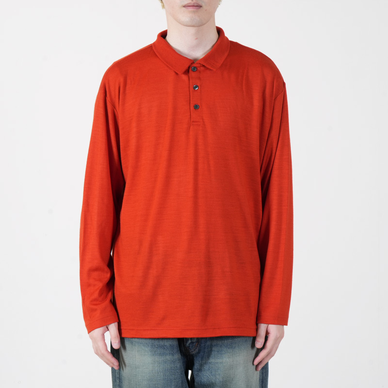 AXESQUIN(����������������) MERIO WOOL L/S POLO SHIRT