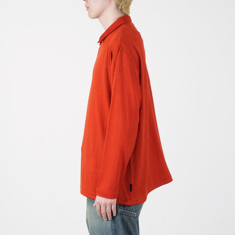 AXESQUIN(����������������) MERIO WOOL L/S POLO SHIRT