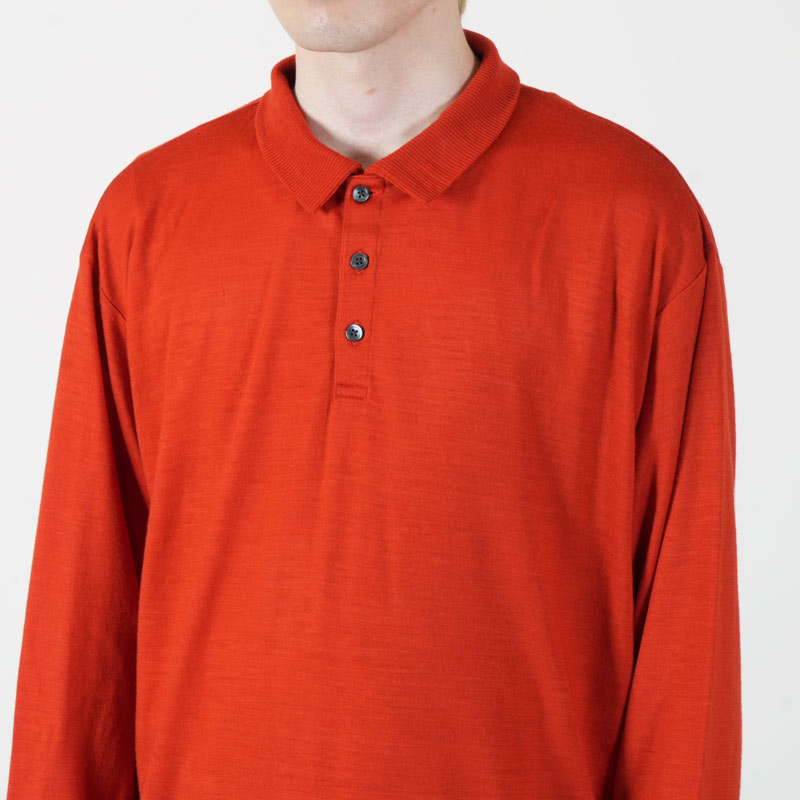AXESQUIN(����������������) MERIO WOOL L/S POLO SHIRT