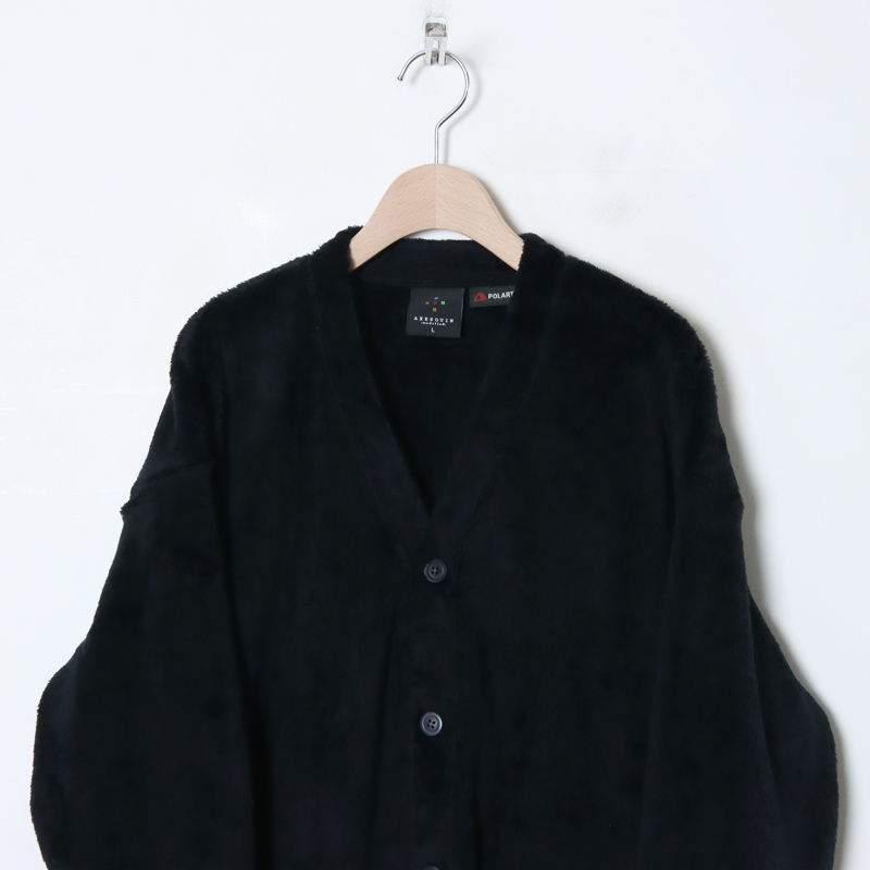 AXESQUIN() POLARTEC HIGH LOFT BUTTON CARDIGAN 2.0