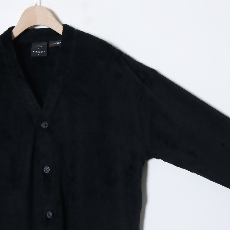 AXESQUIN() POLARTEC HIGH LOFT BUTTON CARDIGAN 2.0