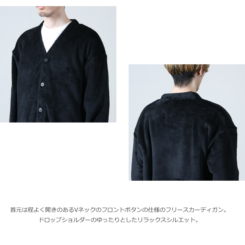 AXESQUIN() POLARTEC HIGH LOFT BUTTON CARDIGAN 2.0