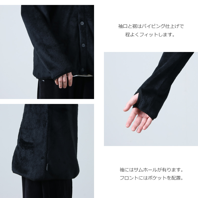 AXESQUIN() POLARTEC HIGH LOFT BUTTON CARDIGAN 2.0