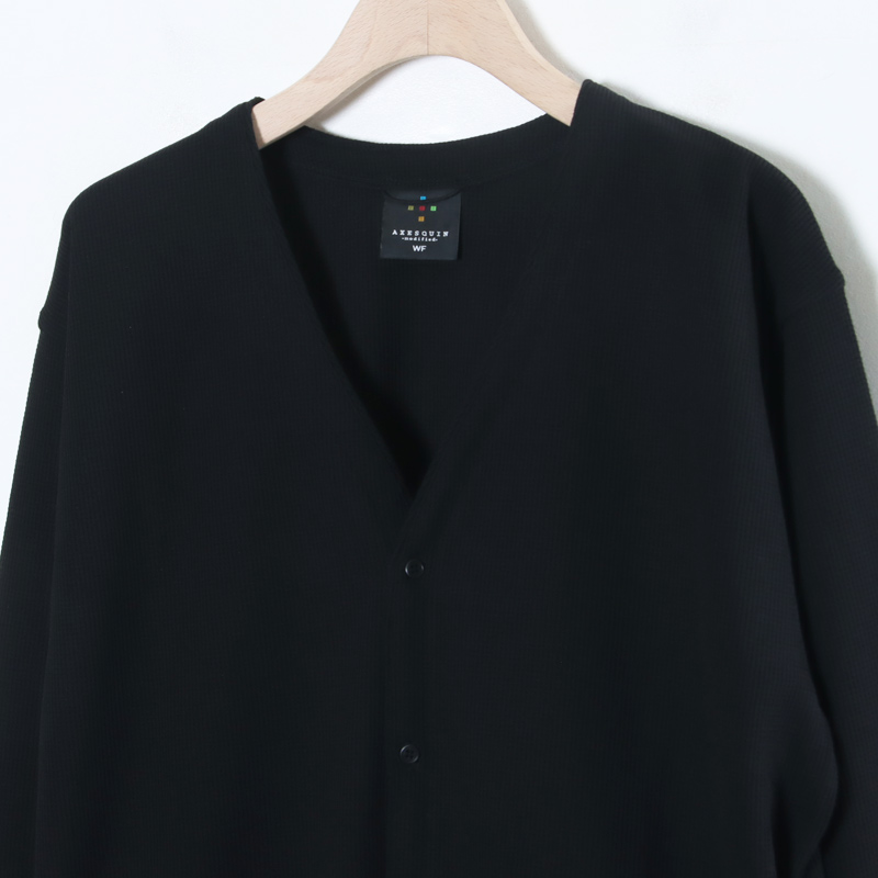 AXESQUIN() QD ECO WAFFLE CARDIGAN