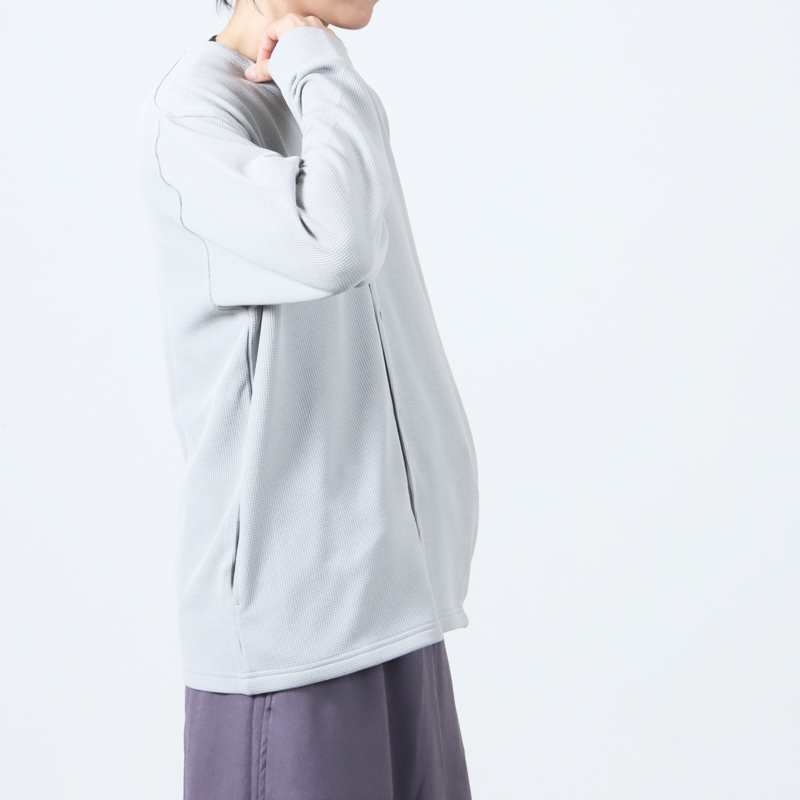 AXESQUIN() QD ECO WAFFLE CARDIGAN
