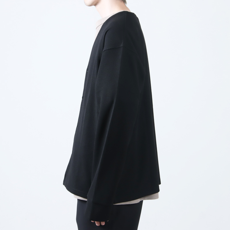 AXESQUIN() QD ECO WAFFLE CARDIGAN