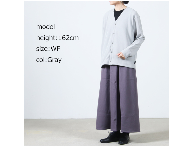 AXESQUIN() QD ECO WAFFLE CARDIGAN