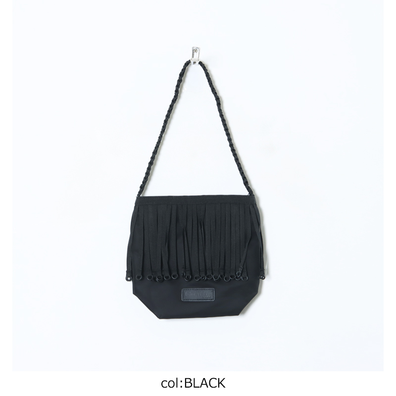 bagjack(Хåå) TAPE FRINGE ONE SHOUDER BAG SMALLNYLON TWILL