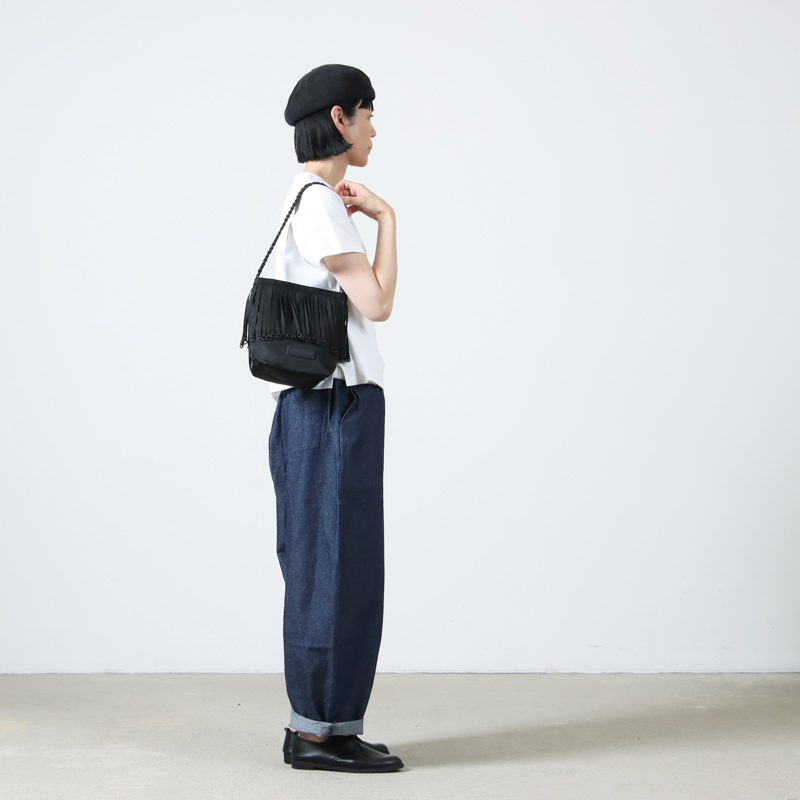 bagjack(Хåå) TAPE FRINGE ONE SHOUDER BAG SMALLNYLON TWILL