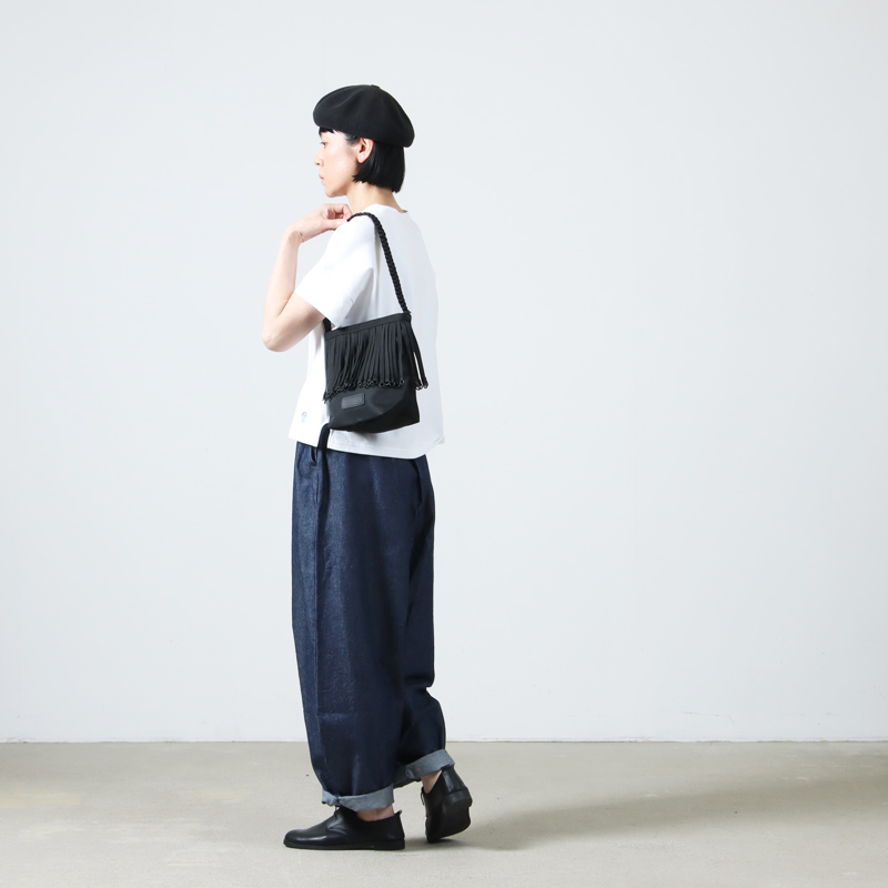 bagjack(Хåå) TAPE FRINGE ONE SHOUDER BAG SMALLNYLON TWILL