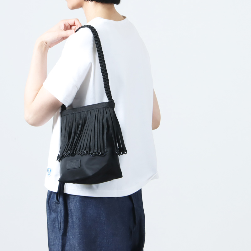 bagjack(Хåå) TAPE FRINGE ONE SHOUDER BAG SMALLNYLON TWILL