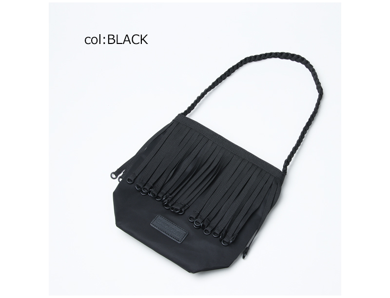 bagjack(Хåå) TAPE FRINGE ONE SHOUDER BAG SMALLNYLON TWILL