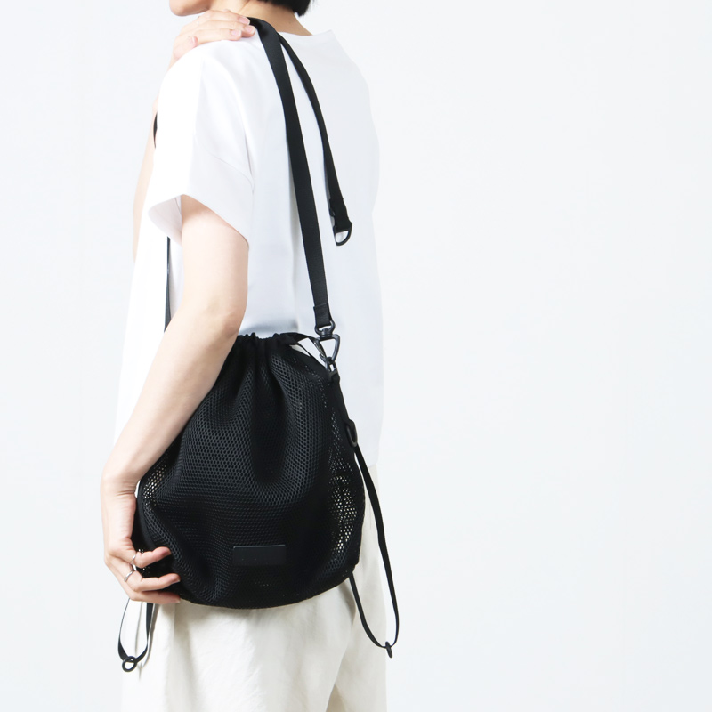 bagjack(Хåå) MESH DRAW STRING BAG SMALLPOLYESTER DOUBLE SIDE AIR MESH