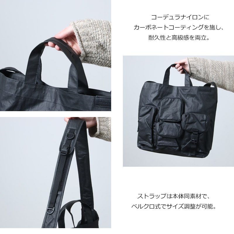 bagjack(Хåå) MULTI POCKETS 2WAY TOTE MEDIUM BLACK2