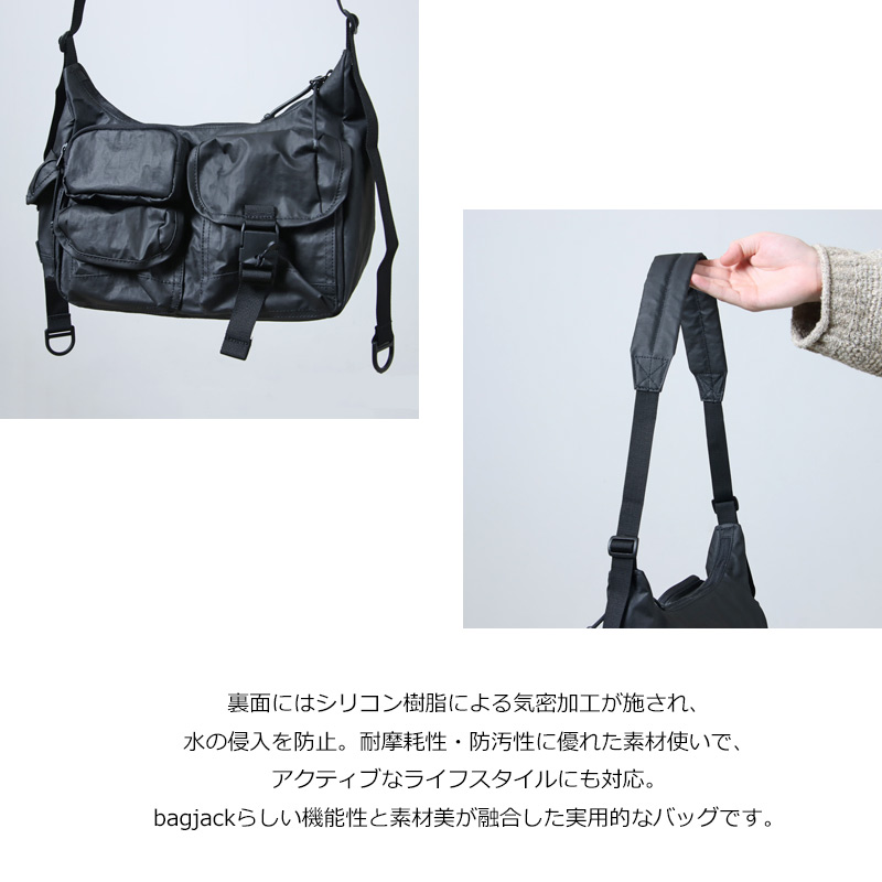 bagjack(Хåå) MULTI POCKETS SHOUDER BAG SMALL BLACK2