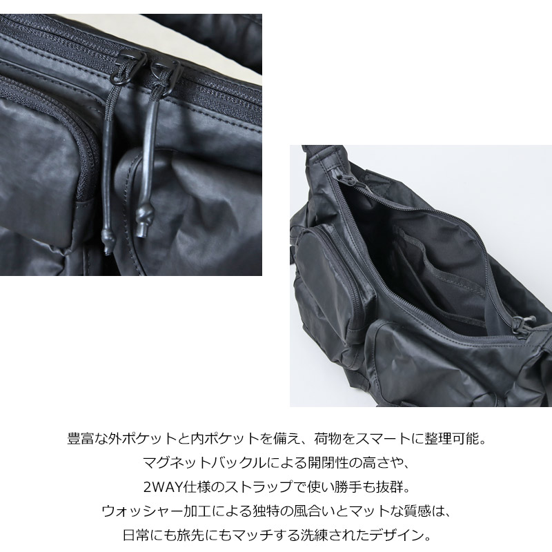 bagjack(Хåå) MULTI POCKETS SHOUDER BAG SMALL BLACK2