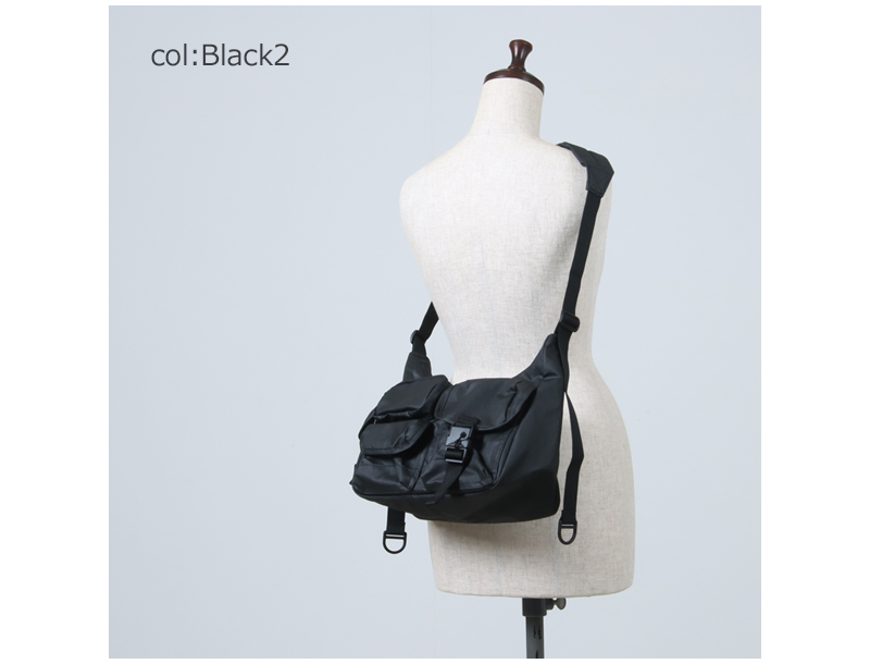 bagjack(Хåå) MULTI POCKETS SHOUDER BAG SMALL BLACK2