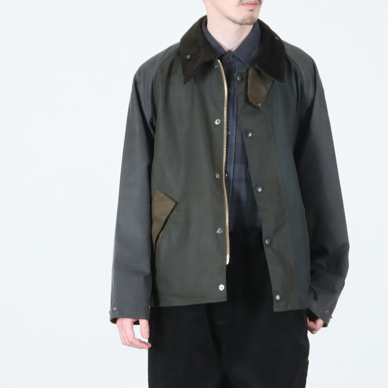 BARBOUR(バブアー) patchwork transport wax jacket