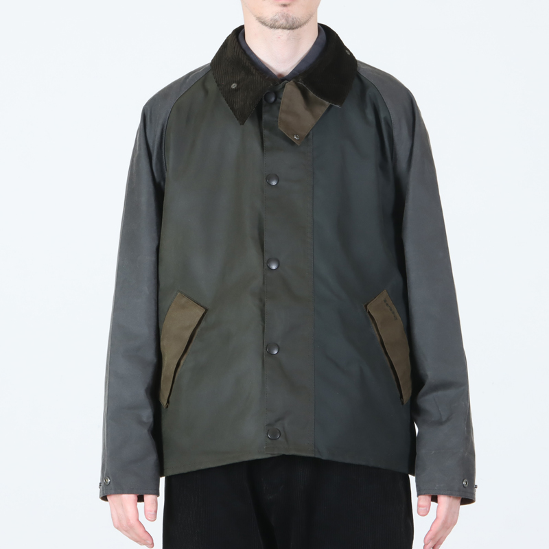 BARBOUR(バブアー) patchwork transport wax jacket