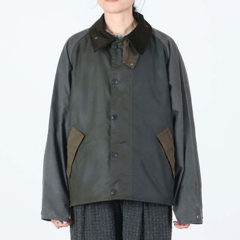 BARBOUR(バブアー) patchwork transport wax jacket